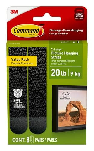 Command 20-lb XL Heavyweight Picture Hanging Strips 16-Count for $6 + free shipping w/Prime