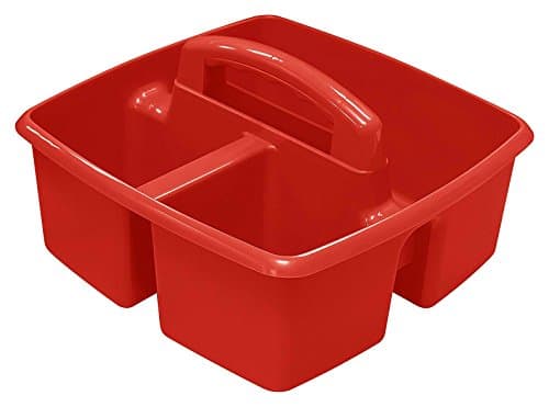 Storex Industries 9.25" x 9.25... 5.25" Storex Small Caddy, Red