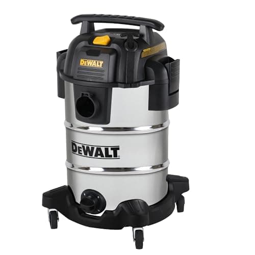 DEWALT DXV08S 8 Gallon Wet/Dry..., Stainless Steel Tank, Silver