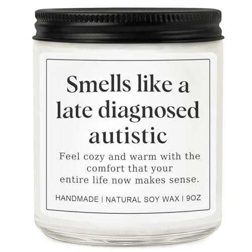 RIZOOCE Autism Sensory Products for Adults, Best Gifts for Autistic Teenagers, Special Needs Teenager Gift, Unique Autistic Adult Must Have - Lavender Scented Candle