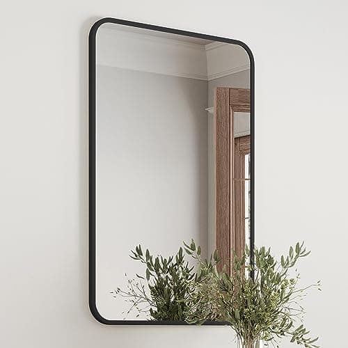 Design House Isla Rectangle Wa...nity Mirror, Black, 596510-BLK