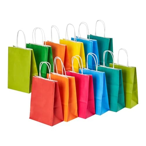 32-Pack 5.8"×3.2"×8.25" RACETOP Paper Gift Bags with Handles (8 Colors) $8.99 + Free Shipping w/ Prime or on $35+