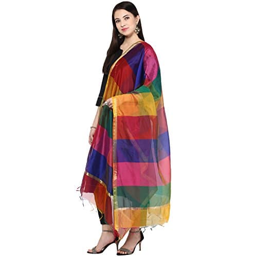 Multicoloured Versatile Silk Dupatta