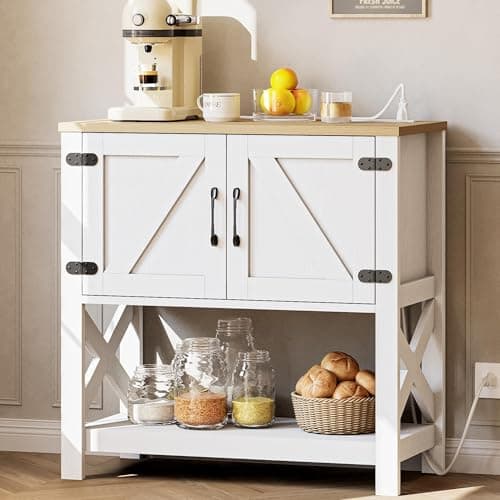 IRONCK Console Table with Stor...for Living Room Hallway, White