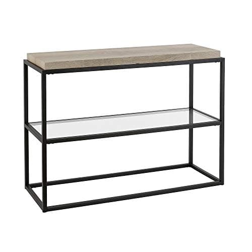 Hector 42'' Wide Rectangular C...sole Table in Blackened Bronze