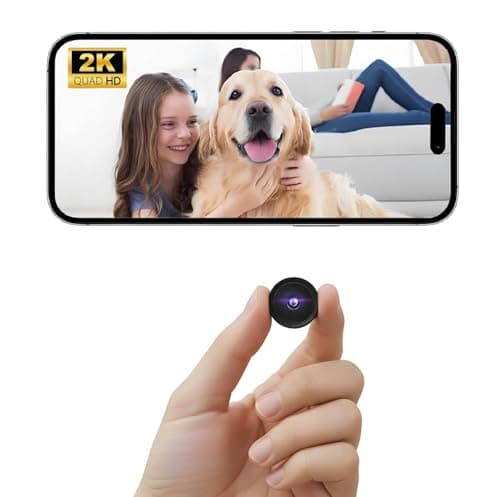 ELEFOCUS Upgraded 2K Hidden Camera Mini Spy Camera Wireless for Home Security, Camaras Espias Ocultas, Secret WiFi Camera for Pet/Baby, Small Indoor Nanny Cam with Night Vision & Motion Detection