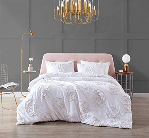 Betsey Johnson - King Duvet Co...et (Rambling Rose White, King)
