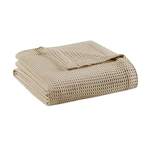 Beautyrest 100% Cotton Blanket...fa, Twin(66 in x 90 in), Khaki