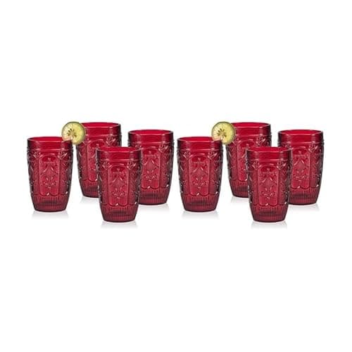 Fitz & Floyd Fitz and Floyd Tr...ups, Set of 4, Red (Pack of 2)