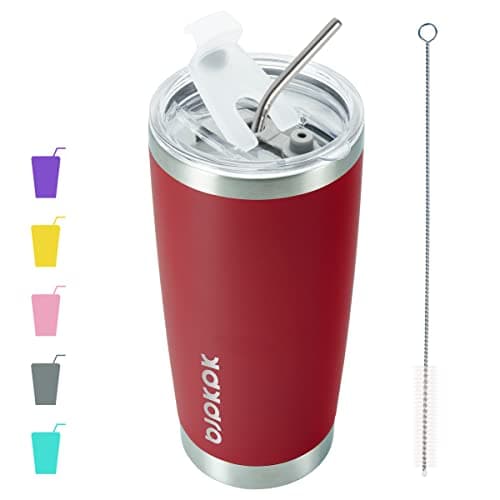 BJPKPK 20 oz Insulated Tumbler...l Coffee Mug Tumblers Cups,Red
