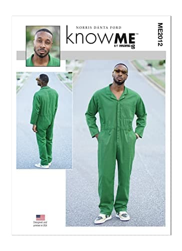 Know Me Men's Jumpsuit Sewing ...e ME2012, Sizes 34-36-38-40-42