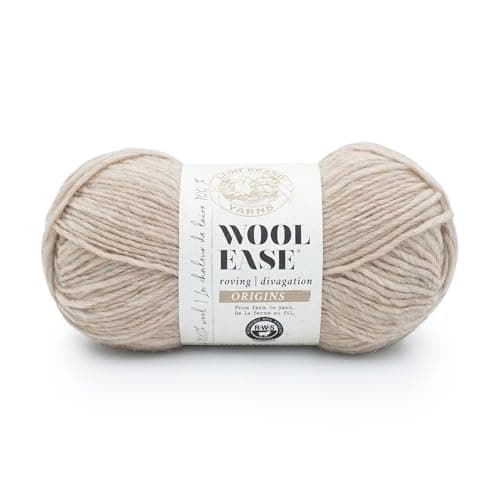 Lion Brand Yarn Wool-Ease Rovi...ing and Crochet, Latte, 1 Pack