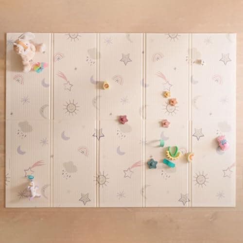 Nuby Reversible Baby Floor Mat...age and Travel - Stars and Sky