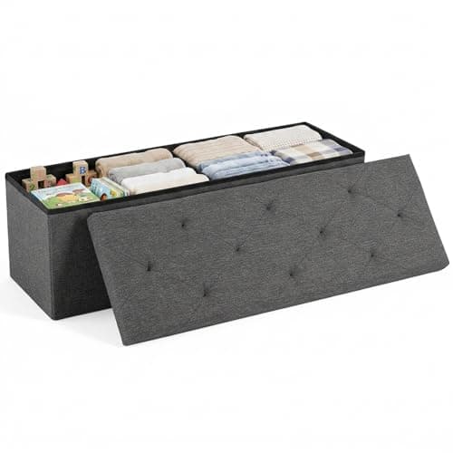 DUMOS 43 Inch Folding Storage ...m Entryway, Load 660 lbs, Grey