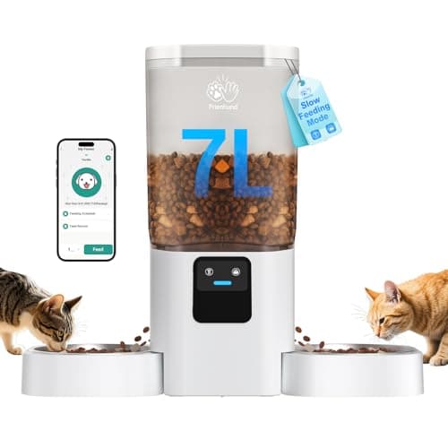 29-Cup Frienhund Dual Automatic Cat Feeder w/ 5GHz WiFi, APP Control & Slow Feed Mode (White) $24.99 + Free Shipping w/ Prime or on $35+