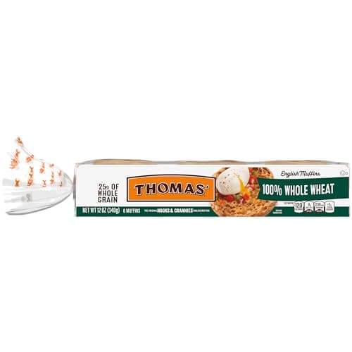 Thomas’ 100% Whole Wheat Engli... Oz Package of English Muffins