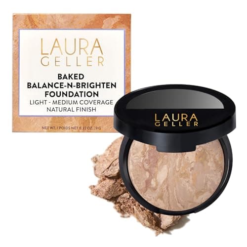 LAURA GELLER NEW YORK Baked Balance-N-Brighten Color Correcting Powder Foundation for $19 w/ Prime + free shipping