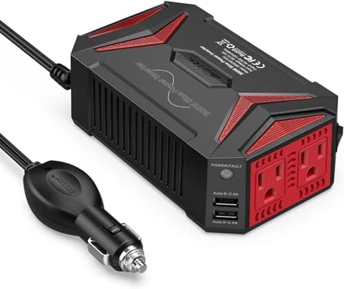 BESTEK 300W Pure Sine Wave Power Inverter DC 12V to 110V AC Cigarette Lighter Adapter w/ 4.8A Dual USB Fast Charging Ports $31.49 + Free Shipping