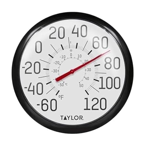 [AC] $9.48 | Taylor Big and Bold Wall Thermometer, 13.25-inch, Black at Amazon