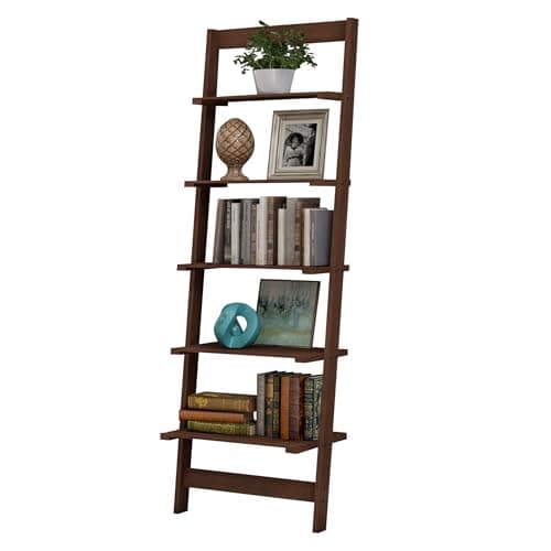 5-Tier Ladder Shelf - 50-Inch ...niture by Lavish Home (Walnut)