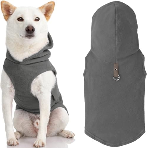 Gooby Fleece Vest Hoodie Dog S...Leash for Small to Medium Dogs