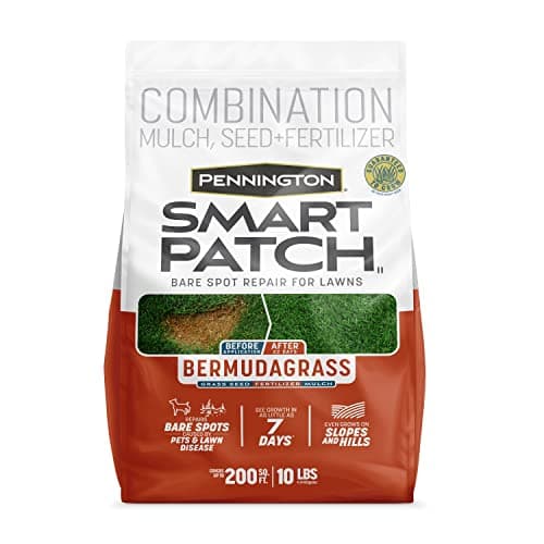 Pennington Smart Patch Bermuda...th Mulch and Fertilizer, Green