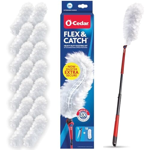 [AC] $9.54 | O-Cedar Flex & Catch Heavy Duty Dusting Kit with 15 Disposable Duster Refills at Amazon