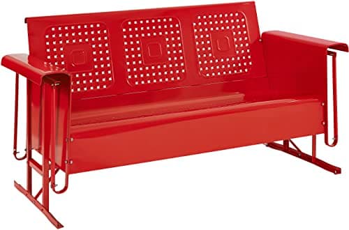 Crosley Furniture Bates Retro ... Porch, Deck, Bright Red Gloss