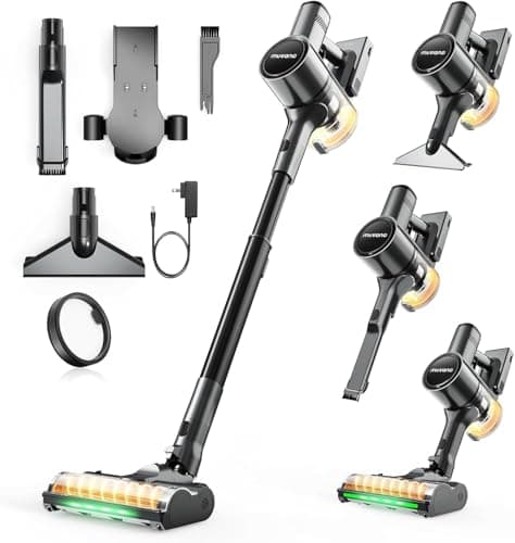 Muvano Cordless Vacuum Cleaner...ile, Pet Hair, Hardwood Floors