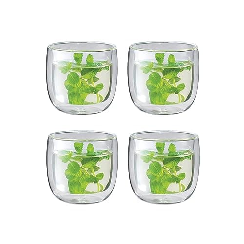 ZWILLING Sorrento 4-pc Double-Wall Glass Tea Cup Set