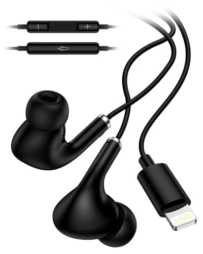 Wired Lightning Ear Buds for Apple Airpods iPhone 14 13, Headphones Earbuds