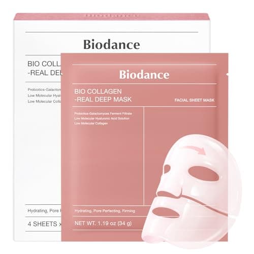 4-Pack BIODANCE Bio-Collagen Real Deep Mask, Hydrating Overnight Hydrogel Face Mask $11.70 w/ S&S + Free Shipping w/ Prime