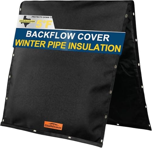Cholila Cover Backflow Preventer Cover Insulated 24"W x 24"H with Thicker 7 Layers Fabric, Backflow Insulation Cover for IN-WALL Pipes with Aluminum Foil, Sprinkler Covers for Outside Pipe Traversable