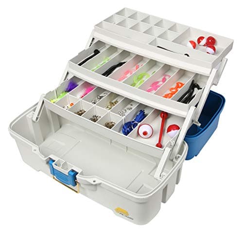 Plano Ready-Set-Fish 3-Tray Ta...ackle, Aqua Blue/Tan, One Size