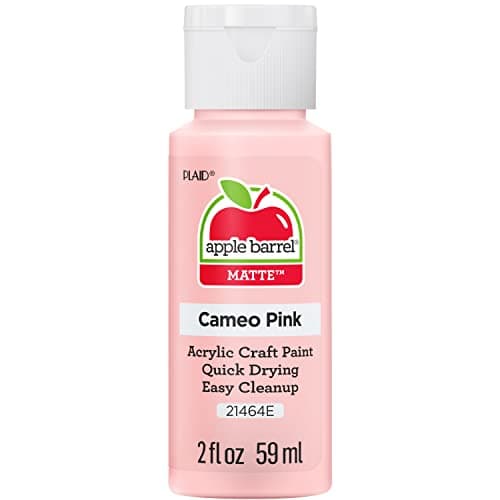 Apple Barrel Acrylic Paint in Assorted Colors (2 oz), 21464, Cameo Pink