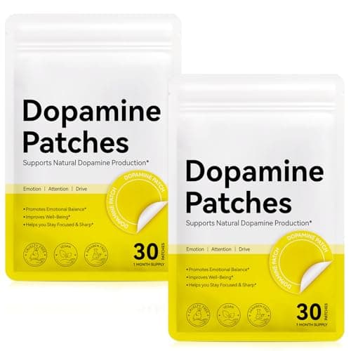 ZBQIEX Dopamine Patches - Plant-Based Herbal Blend, Supports Dopamine & Serotonin Balance - Transdermal Wellness Patch for Men & Women - 60 Count (2 Month Supply)