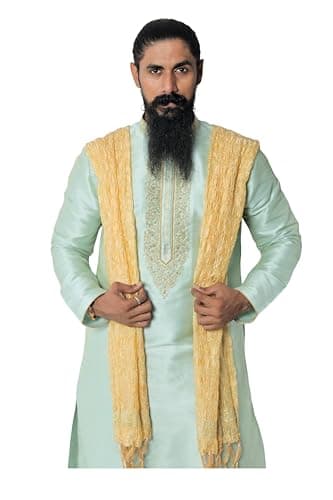 Lady Dwiza Indian Traditional Ethnic Wear Dupatta Shawl Scarf For Men (Only Dupatta)