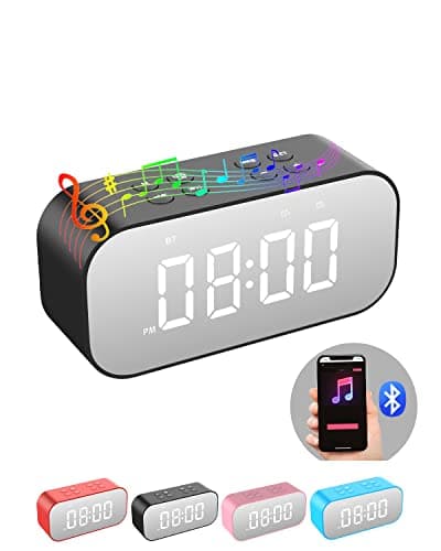 AFK Dual Alarm Clock w/ Bluetooth Speaker (Various colors) $12 @ Amazon