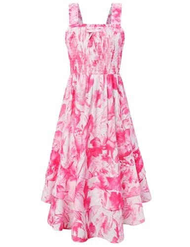 GRACE KARIN Girls Floral Square Neck Wide Straps Flowy Maxi Dress from (Various) $13.59 + Free Shipping w/ Prime or on $35+