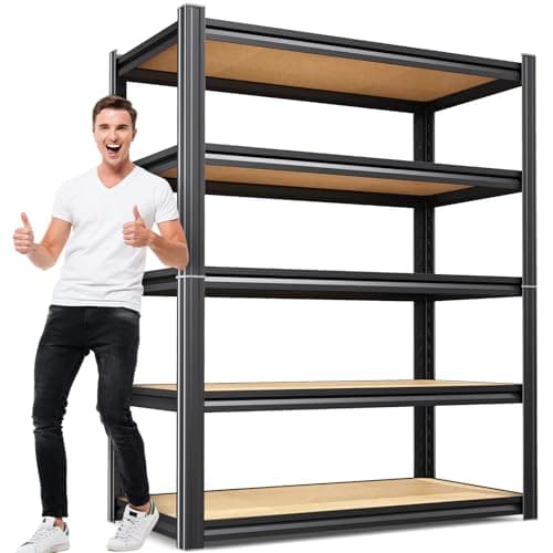 71"H x 35"W x 15.7"D 5-Tier Heavy Duty Adjustable Metal Garage Storage Shelving Rack $39.99 + Free Shipping