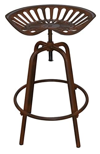 Bronze Tractor Seat Swivel Stool-KD