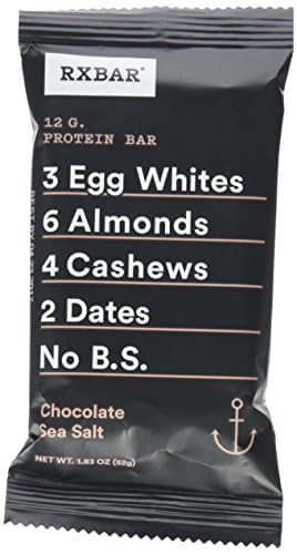 RxBar Chocolate Sea Salt Protein Bar,1.83 Ounce (Pack of 12)