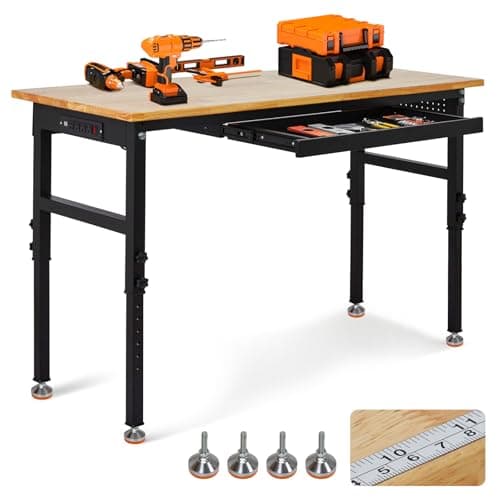 60" Adjustable Workbench with ...rage, Office, Home, Commercial
