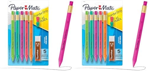 $4.73: [S&S]10 Ct Paper Mate Handwriting Triangular Mechanical Pencil Set with Lead & Eraser Refills at Amazon