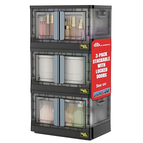 Quik Box - 8.5 Gallon 3-Pack S... - Durable Polystyrene - Black