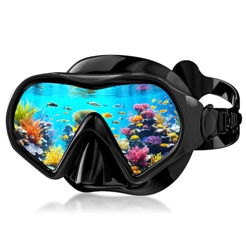 Aegend Snorkel Mask Adults 180° Panoramic Anti-Fog Leak-Proof Diving Goggles Swimming Gear