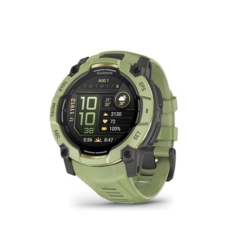 $349.99 | 50-mm Garmin Instinct 3 Rugged Outdoor GPS Smartwatch (Fern Green with Fern Green Band, AMOLED) at Amazon