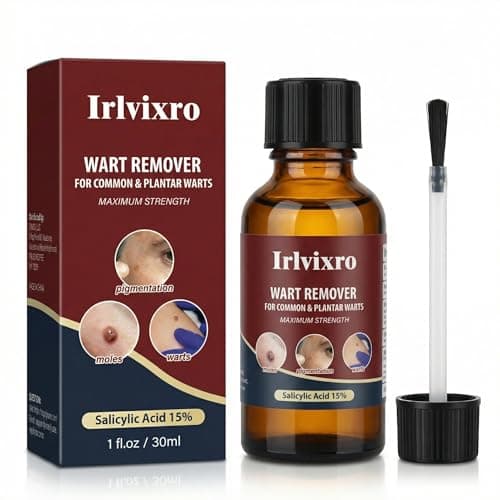 Irlvixro Wart Remover Freeze Off，15% salicylic Acid Fast Acting Skin tag Remover，Plantar wart Remover for feet and face，Corn removers for Toes