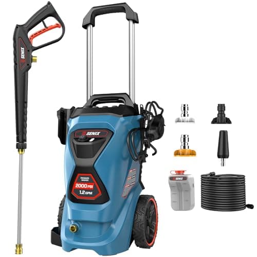 SENIX 2000 PSI Electric Pressu...tios, Decks & Home Outdoor Use