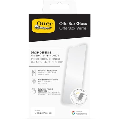 OtterBox Google Pixel 8a Glass...stant, Easy Installation Clear